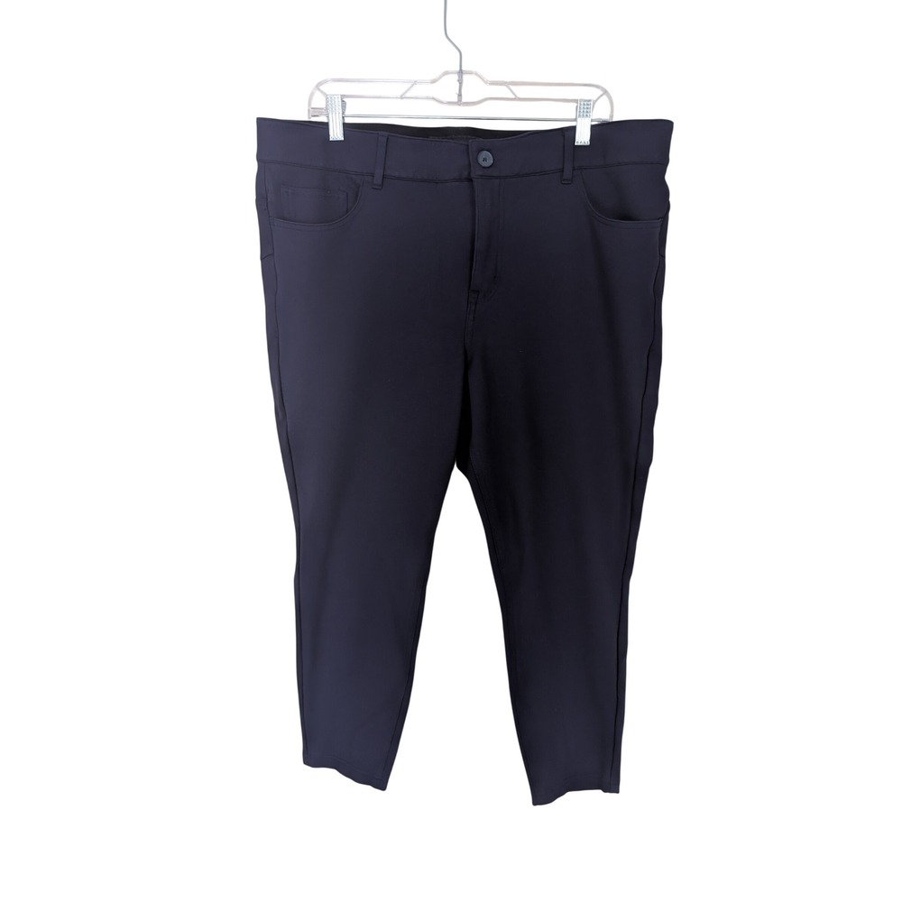 Torrid Studio Luxe Ponte Skinny Pants Navy Blue Plus Size 20R Workwear Trousers